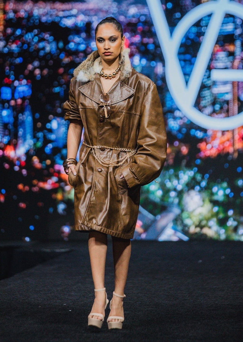 Leather TrenchCoat
