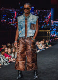 Western Leather Shorts