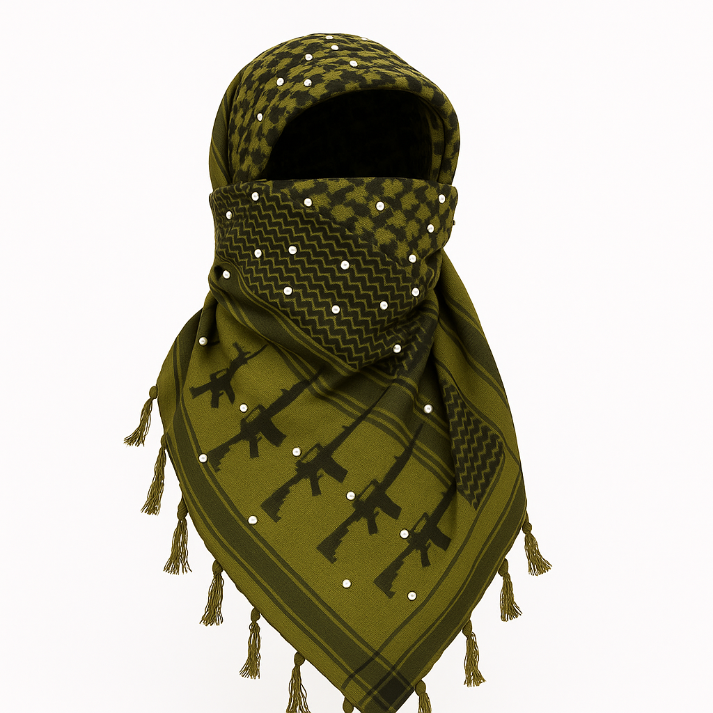 Pearled Military Scarf