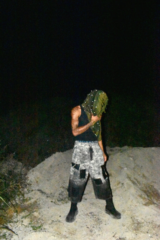 Pearled Military Scarf