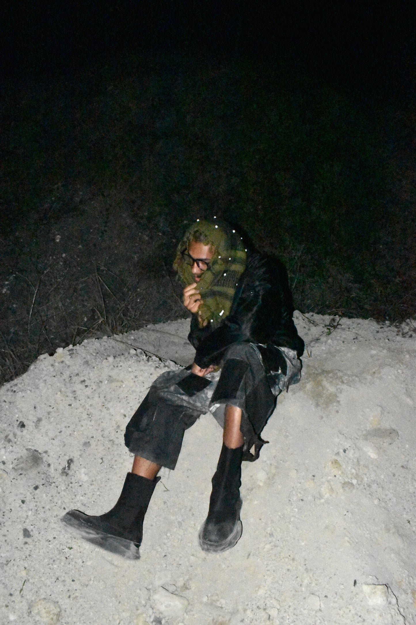 Pearled Military Scarf